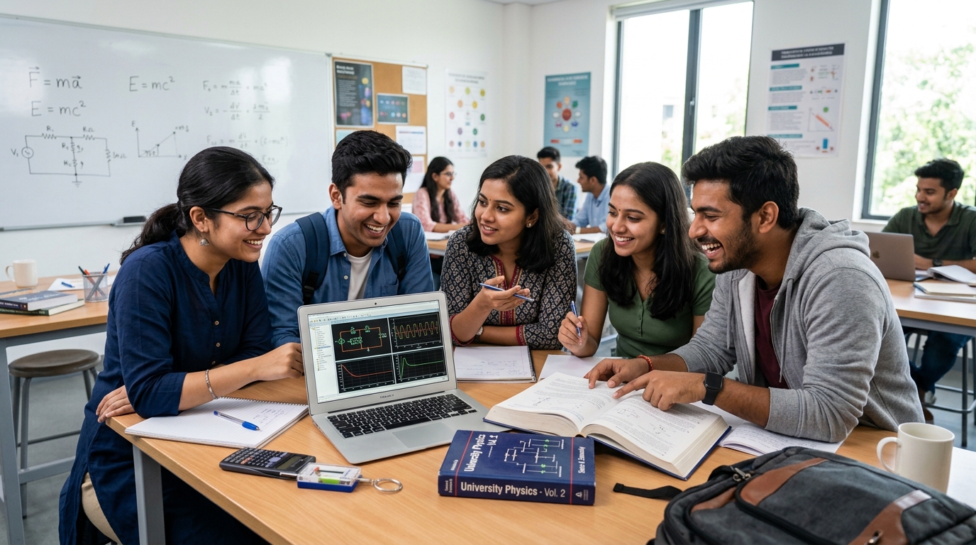 Physics Students Learning